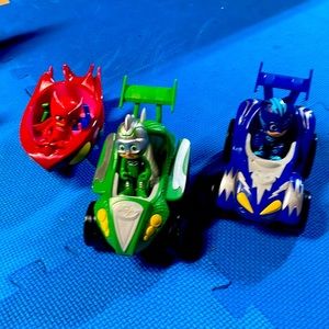 PJ Mask 3inch Figurines and vehicles Cat Boy Owlette and Gekko Action